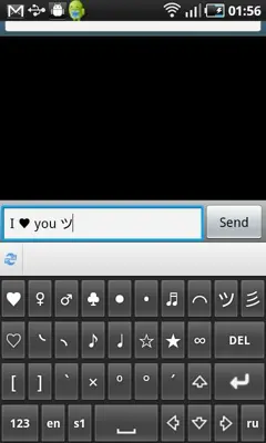 Symbols keyboard & text art android App screenshot 5